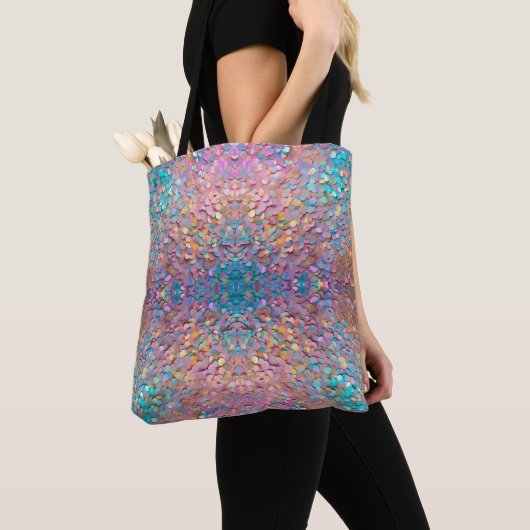 Tote Bag Parties scintillant Opal Holographie Collection mo (De près)
