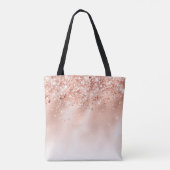 Tote Bag Parties scintillant Peach Rose or Monogramme (Dos)
