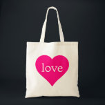 Tote Bag Parties scintillant Red Heart Love Mariage<br><div class="desc">C'est un beau sac fourre-tout pour les amoureux avec l'image de coeur rose pour mariage et toute autre occasion. Même il peut être customisé avec votre nom ou logo.</div>