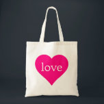 Tote Bag Parties scintillant Red Heart Love Mariage<br><div class="desc">C'est un beau sac fourre-tout pour les amoureux avec l'image de coeur rose pour mariage et toute autre occasion. Même il peut être customisé avec votre nom ou logo.</div>