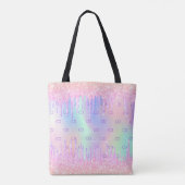 Tote Bag Parties scintillant rose arc-en-ciel hologramme pe (Dos)
