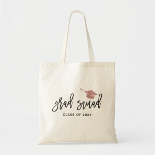 Tote Bag Parties scintillant rose Casquette Diplôme de l'Éc