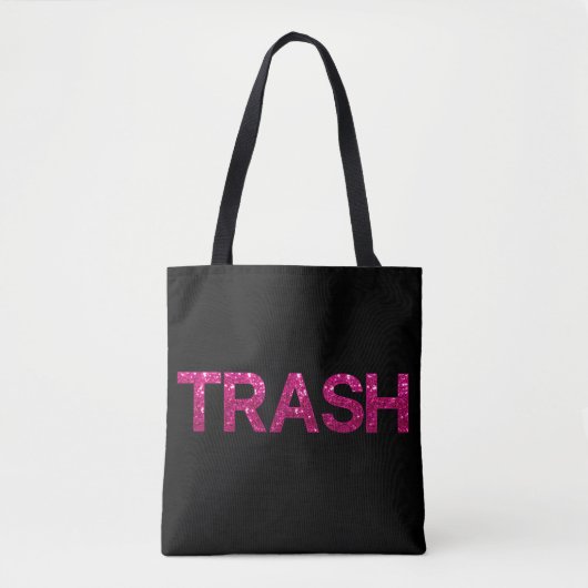 Tote Bag Parties scintillant rose-chaud (Devant)
