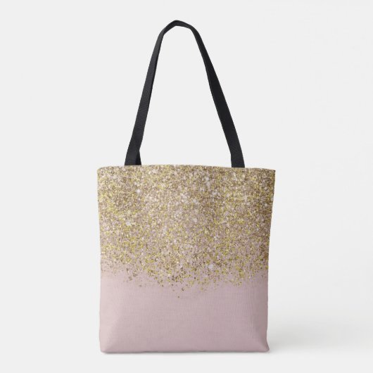 Tote Bag Parties scintillant rose et or Moderne tendance Gl (Dos)