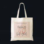 Tote Bag parties scintillant rose fille, 40e anniversaire m<br><div class="desc">parties scintillant rose fille design moderne et design 40e anniversaire. Conception monochrome de texte de script moderne. Partie d'une collection.</div>