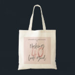 Tote Bag parties scintillant rose fille, 40e anniversaire m<br><div class="desc">parties scintillant rose fille design moderne et design 40e anniversaire. Conception monochrome de texte de script moderne. Partie d'une collection.</div>