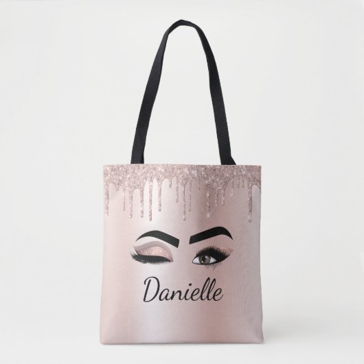 Tote Bag Parties scintillant rose pâle Éclaircissement des  (Devant)