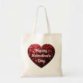 Tote Bag Parties scintillant rouge étincelle Heureuse Saint (Devant)