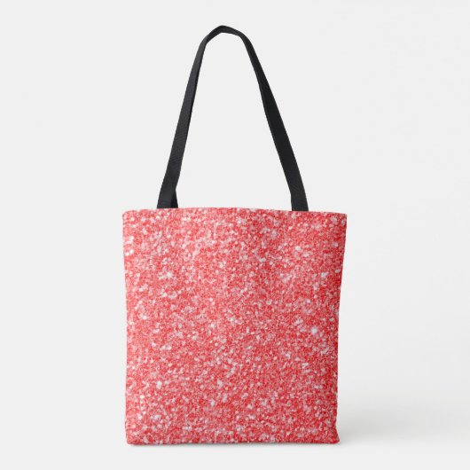 Tote Bag Parties scintillant rouge simple (Dos)