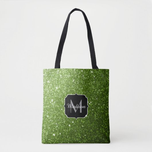 Tote Bag Parties scintillant vert clair brille Monogram (Devant)