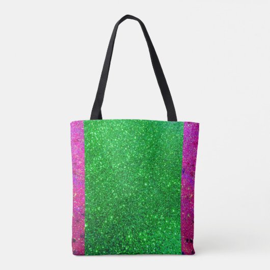 Tote Bag parties scintillant vert rose Glitz Fourre-tout So (Dos)