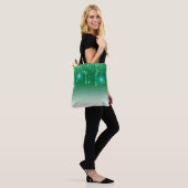 Tote Bag Parties scintillant verte Noël hiver Shopping (Sur le modèle)