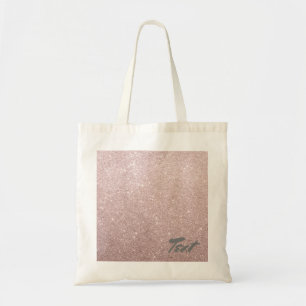 Tote Bag parties scintillantes roses élégantes d'or