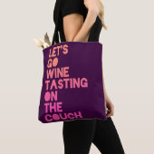 Tote Bag Partons échantillon de vin sur le divan (De près)