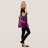Tote Bag Partons échantillon de vin sur le divan (Sur le modèle)
