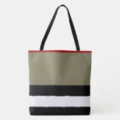 Tote Bag Partout copie grand Fourre-tout - rayure rouge (Devant)