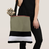 Tote Bag Partout copie grand Fourre-tout - rayure rouge (De près)