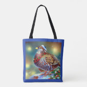 Tote Bag Partridge de Noël 4 (Dos)