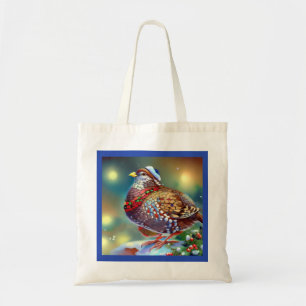 Tote Bag Partridge de Noël 4