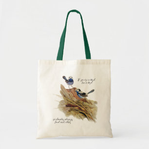 Tote Bag Paruline Turquoisine Superbe, Épaules