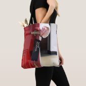 Tote Bag Pas aujourd'hui fourre-tout (De près)