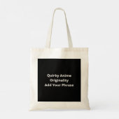 Tote Bag Pas bizarre, juste un amoureux de l'anime plus cré (Dos)