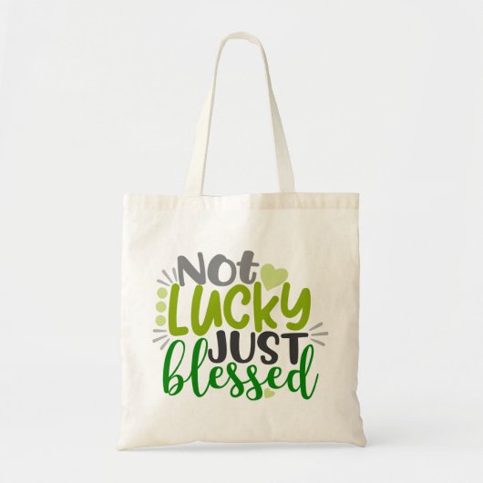 Tote Bag Pas chanceux juste béni (Devant)