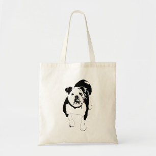 Tote Bag Pas courageux, sortie du bulldog urbain