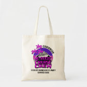Tote Bag PAS DE BOOZE CROISIÈRE ÉQUIPAGE Bachelorette Party (Devant)