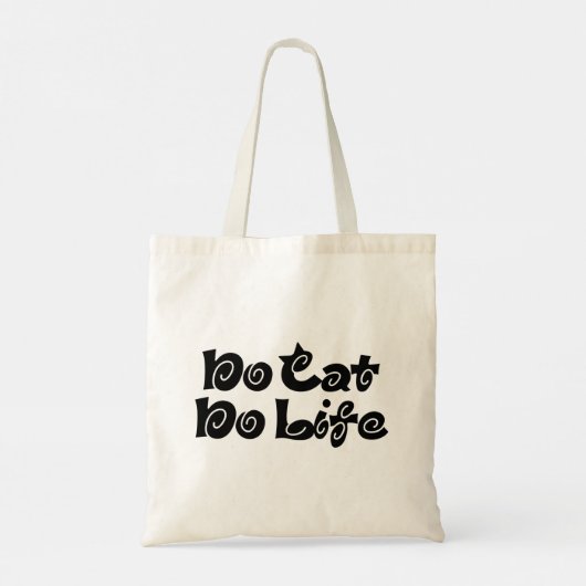 Tote Bag Pas de chats, pas de vie (Dos)