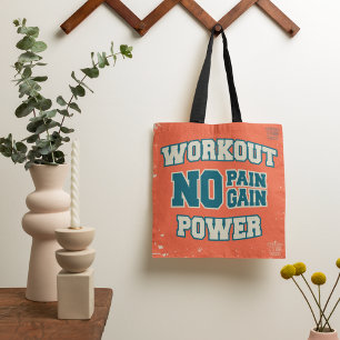 Tote Bag Pas de douleur pas de gain puissance d'entraînemen