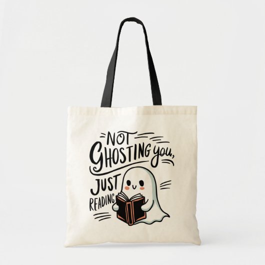 Tote Bag Pas de fantômes, juste de lire (Devant)