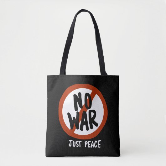 Tote Bag Pas de guerre juste la paix (Devant)
