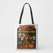 Tote Bag Pas de nouvelles sur la table Cet Action de grâces (Devant)