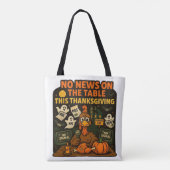 Tote Bag Pas de nouvelles sur la table Cet Action de grâces (Dos)