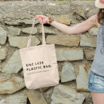 Tote Bag Pas de plastique | Sauvez La Planète Éco Convivial<br><div class="desc">Simple et élégant "Un sac en plastique en moins" & "#savetheplanet", citation design d'art dans la typographie minimaliste moderne. Un cadeau ou un accessoire idéal pour diffuser la prise de conscience des problèmes de l'environnement. #environnement #durabilité #climatechange #ecofriendly #savetheplanet #zerowaste #terre #durable #vert #recycler #éco #plasticfree #écologie #durabilité #réchauffement climatique...</div>