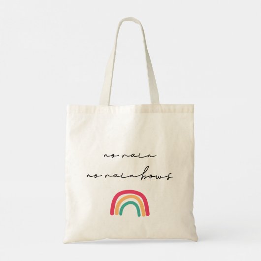 Tote Bag Pas de pluie d'arc-en-ciel (Dos)