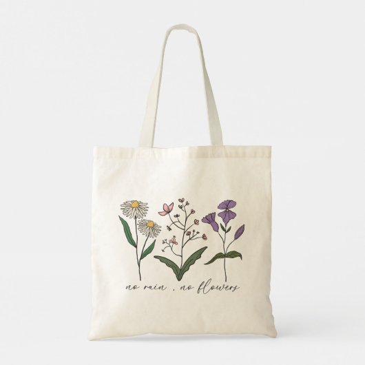 Tote Bag Pas de pluie Pas de fleurs (Dos)