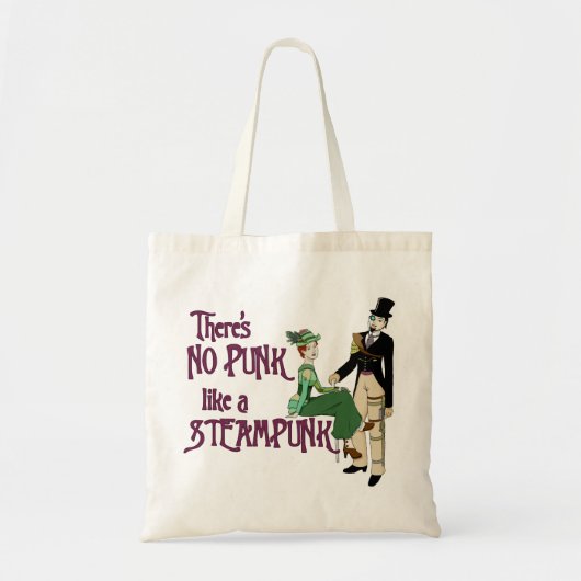 Tote Bag Pas de punk comme un Steampunk (Devant)