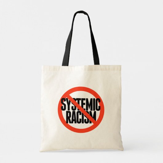 Tote Bag Pas de racisme systémique (Dos)