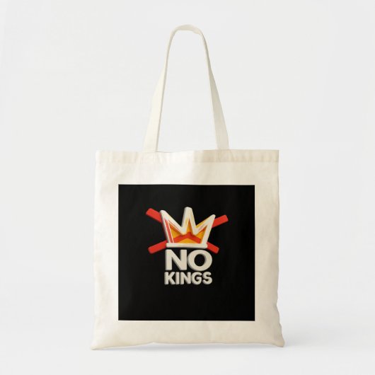 Tote Bag Pas de rois Anti Minimal Design épuré (Devant)