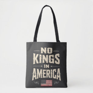 Tote Bag Pas de rois en Amérique Trump Humour politique