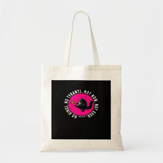 Tote Bag Pas de rois, juste l'essentiel pour les chats (Devant)