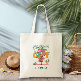 Tote Bag Pas de stress, reste capy - Yoga Capybara