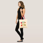 Tote Bag Pas de viande pas de douleur Vegan dire (Devant (modèle))
