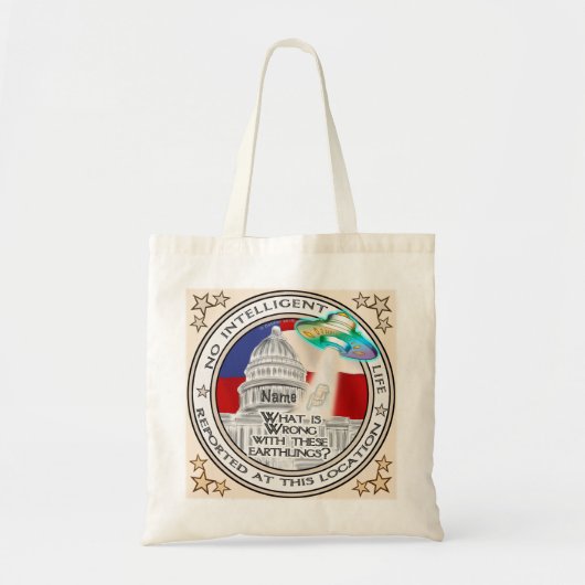 Tote Bag Pas de vie intelligente (Devant)