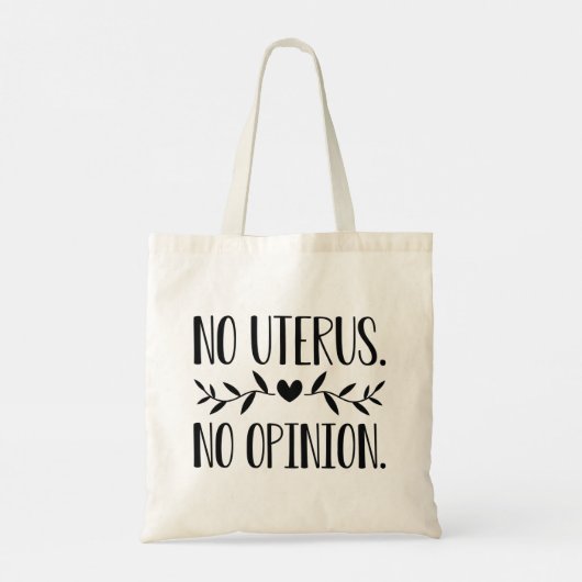Tote Bag Pas d'Uterus Pas d'avis (Dos)