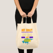 Tote Bag Pas fou, pas riche, juste asiatique (Devant (produit))