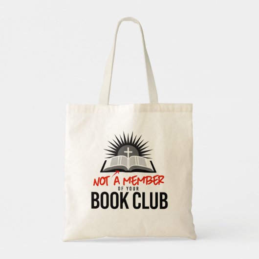 Tote Bag Pas membre de votre club de lecture (Dos)