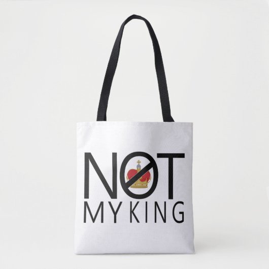 Tote Bag Pas mon roi (Devant)